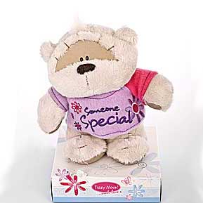 Мишка Fizzy Moon 13 см- в розовой футболке Someone Special 
